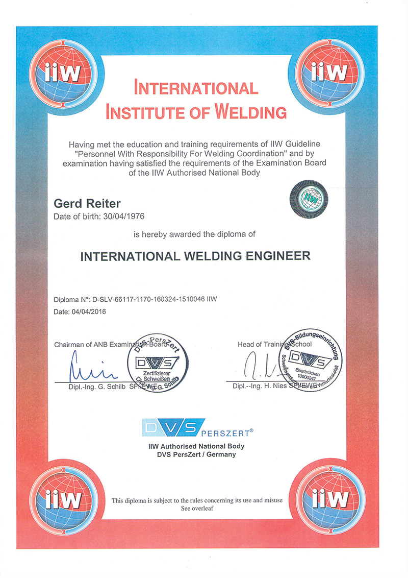 International Welding Engineer