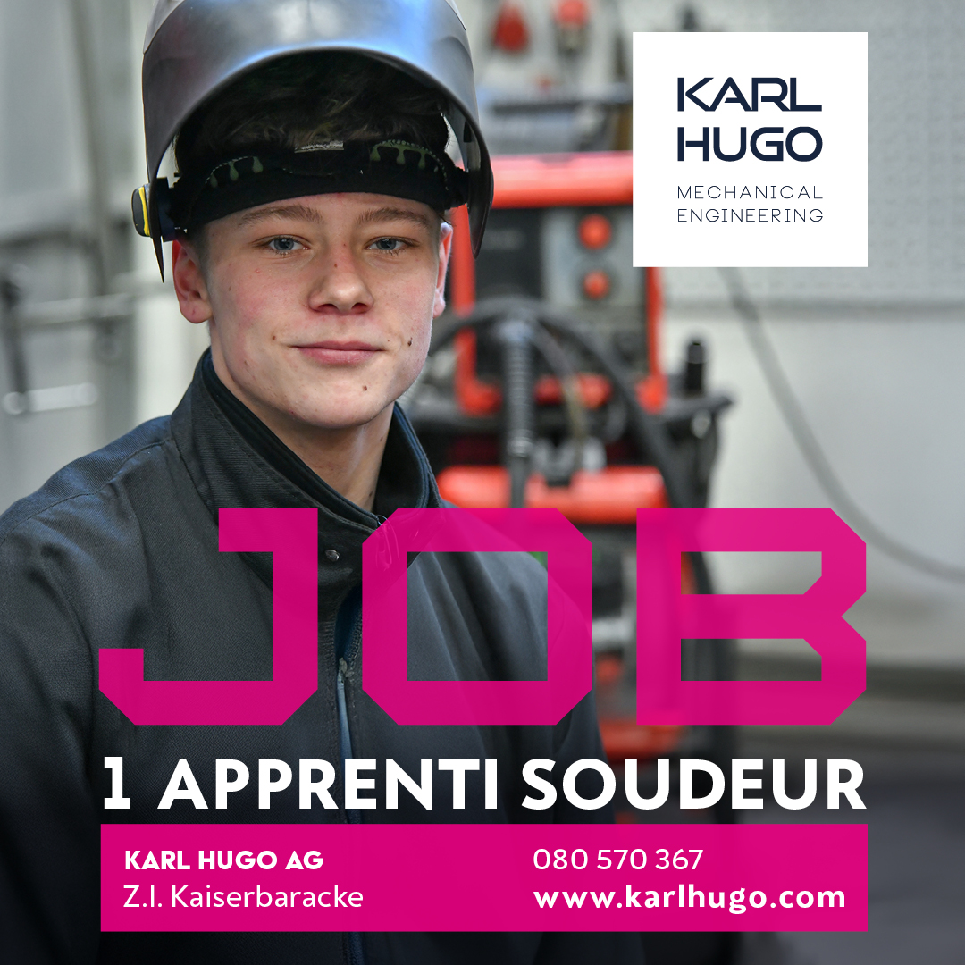 karl hugo recrute un apprenti soudeur